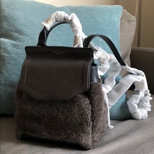 Rag & Bone SM Pilot Leather & Shearling Backpack